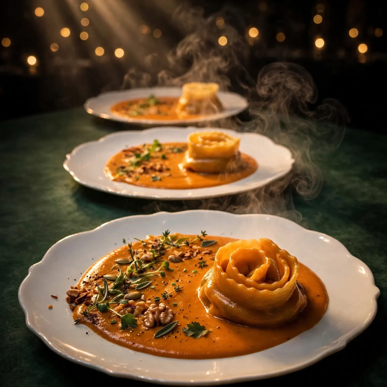 Cena vegana di cucina artistica siciliana