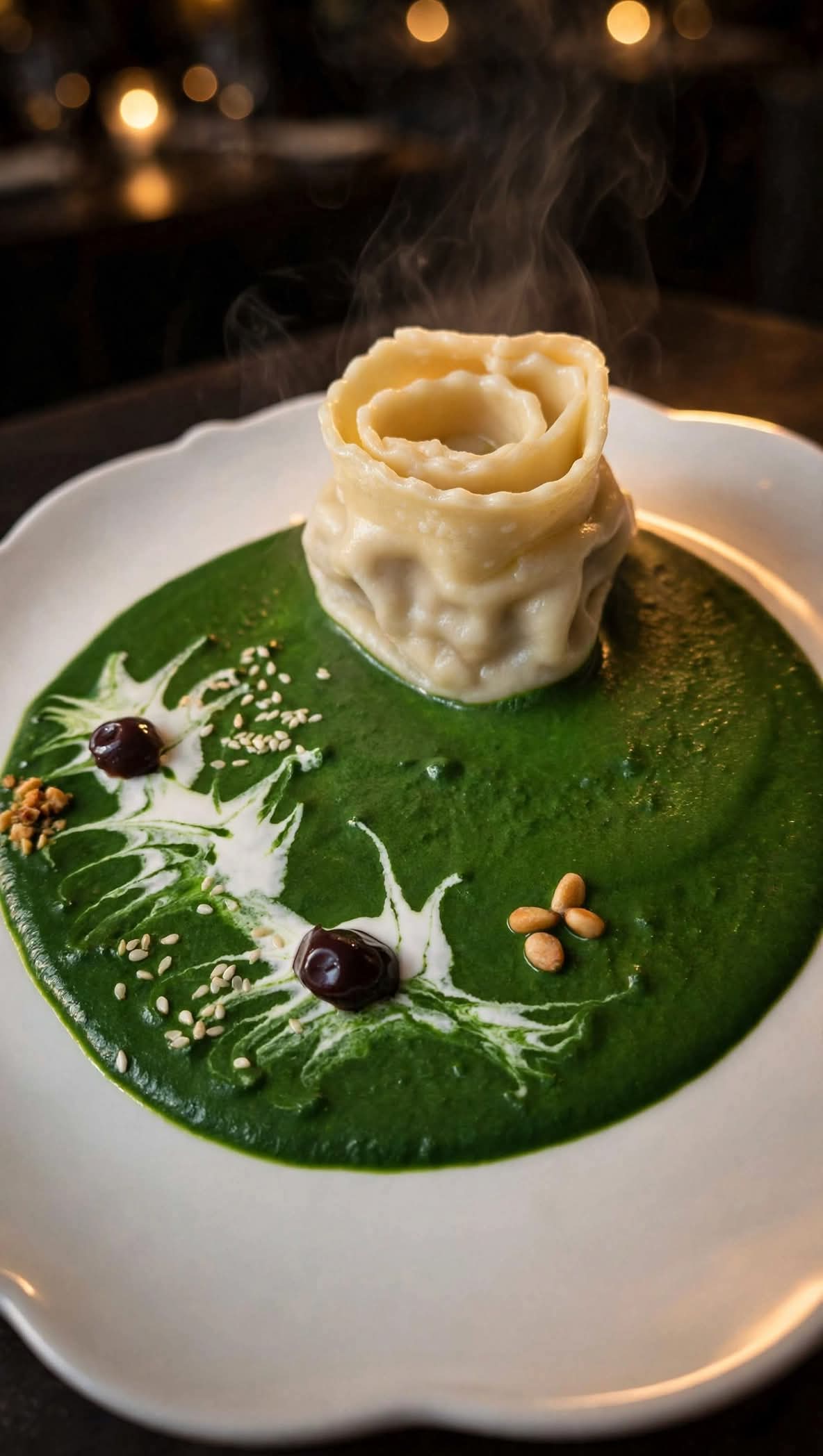 Cena vegana di cucina artistica siciliana — foto 3