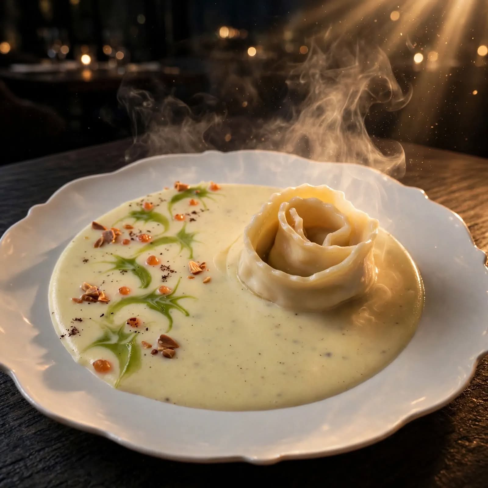Cena vegana di cucina artistica siciliana — foto 4